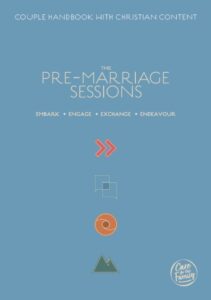 The Pre-marriage Sessions couple handbook with Christian content cover image